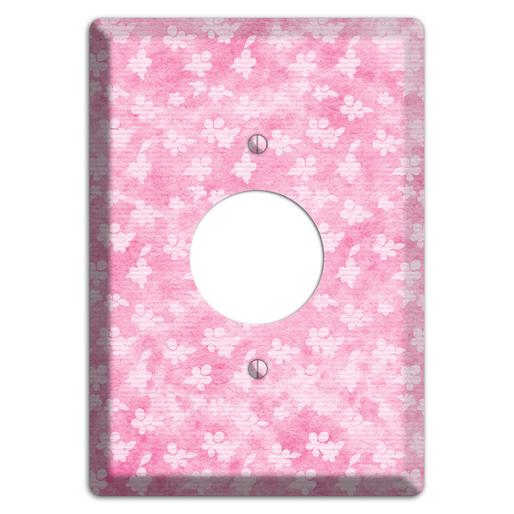 Cupid Pink Texture Single Receptacle Wallplate