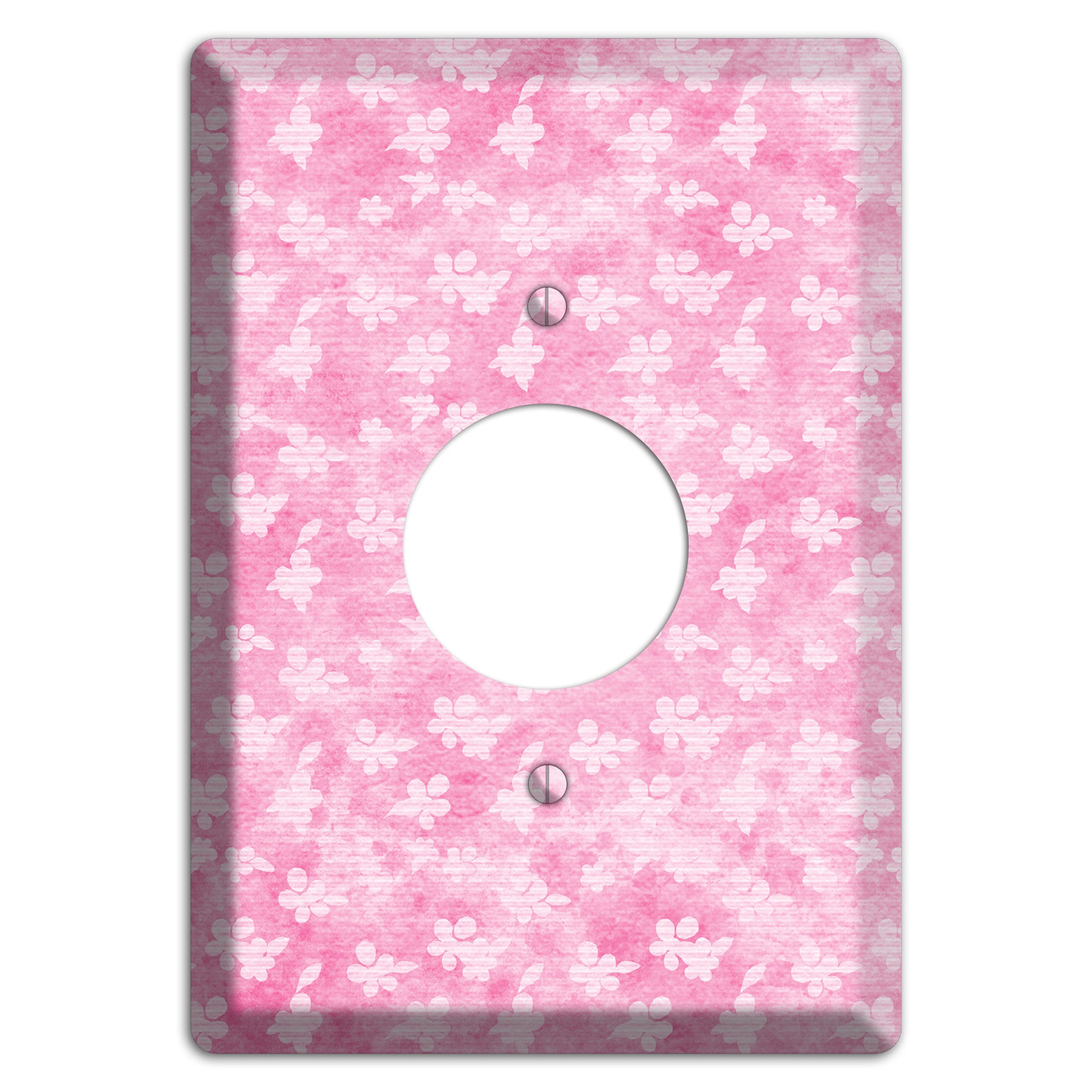 Cupid Pink Texture Single Receptacle Wallplate