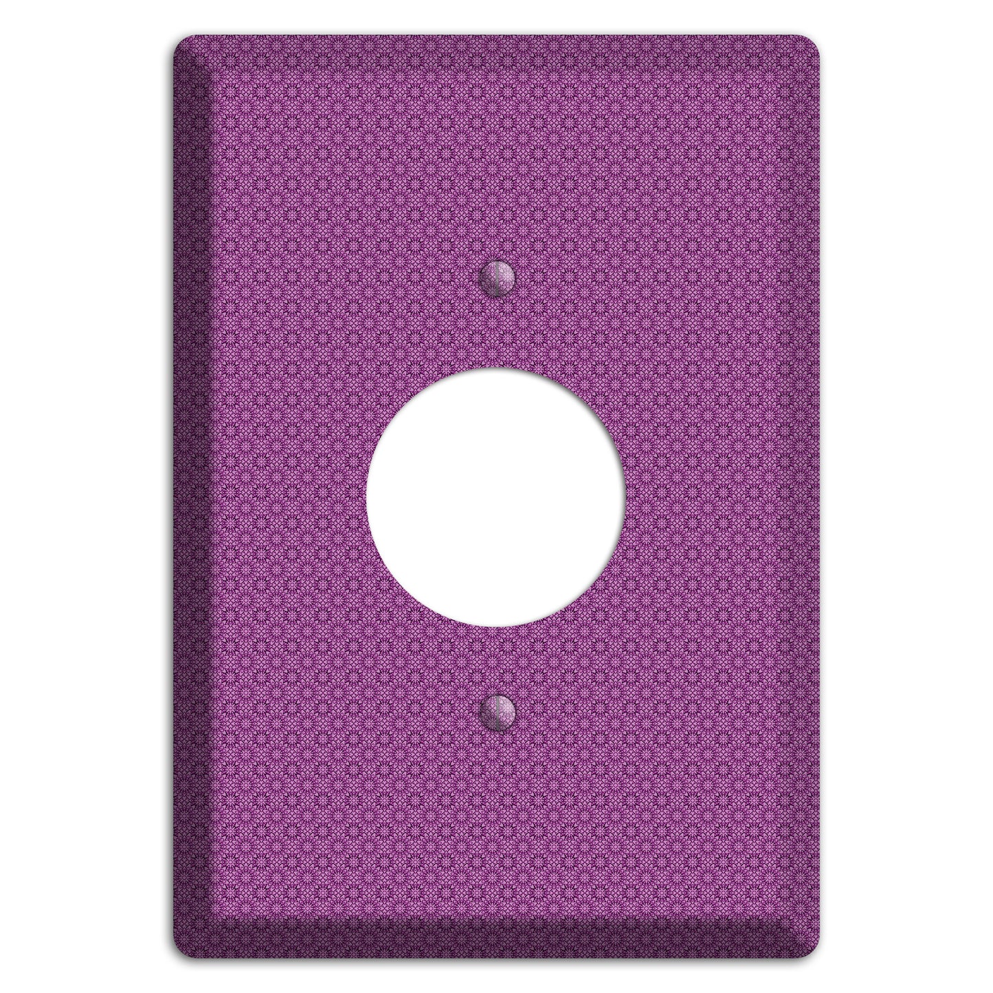 Multi Purple Foulard Single Receptacle Wallplate