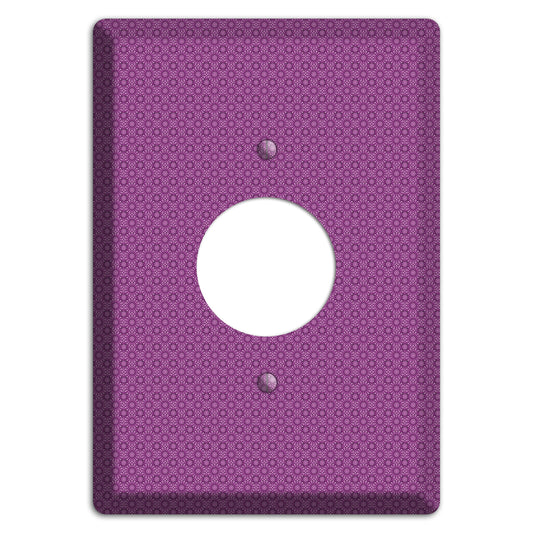 Multi Purple Foulard Single Receptacle Wallplate
