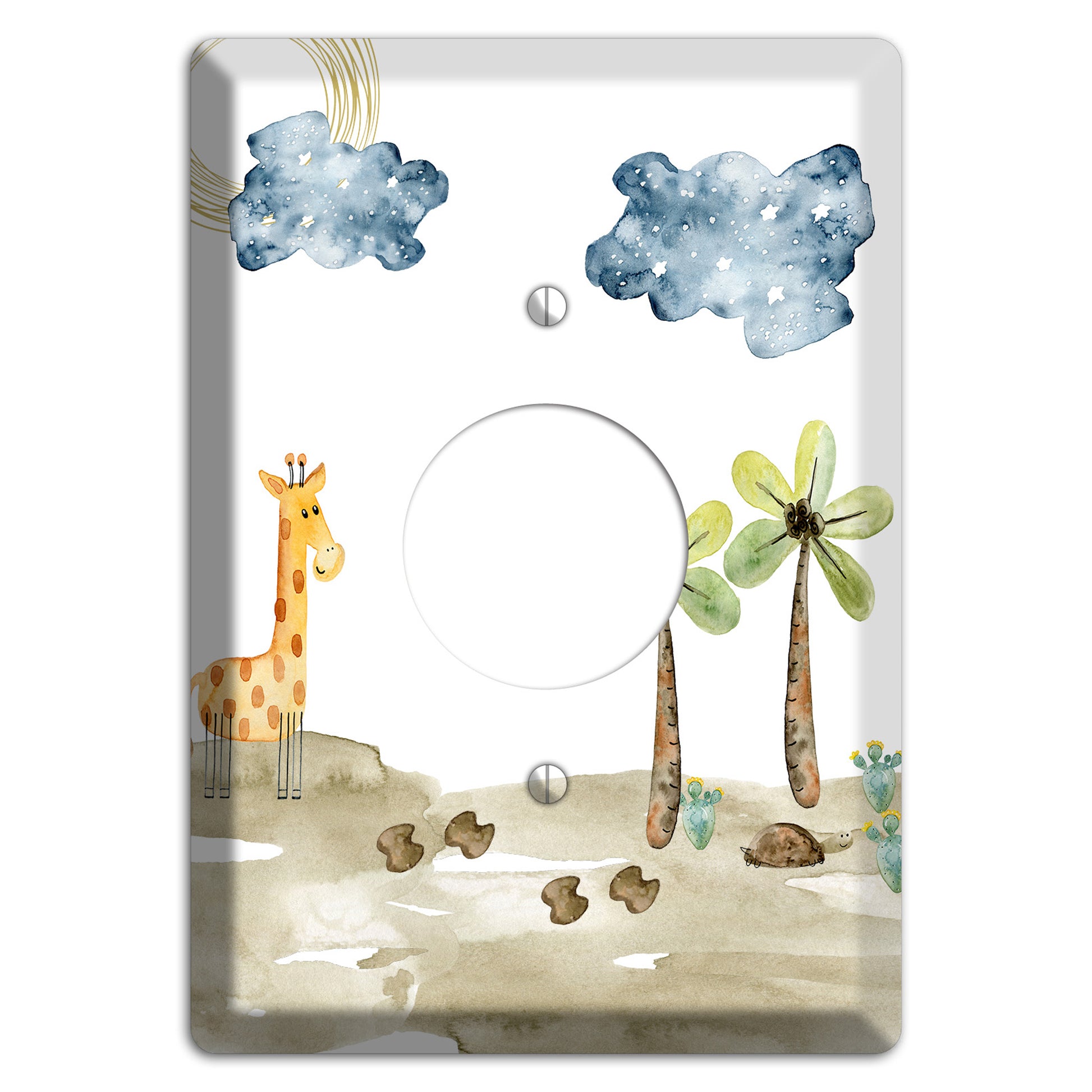 Giraffe Single Receptacle Wallplate