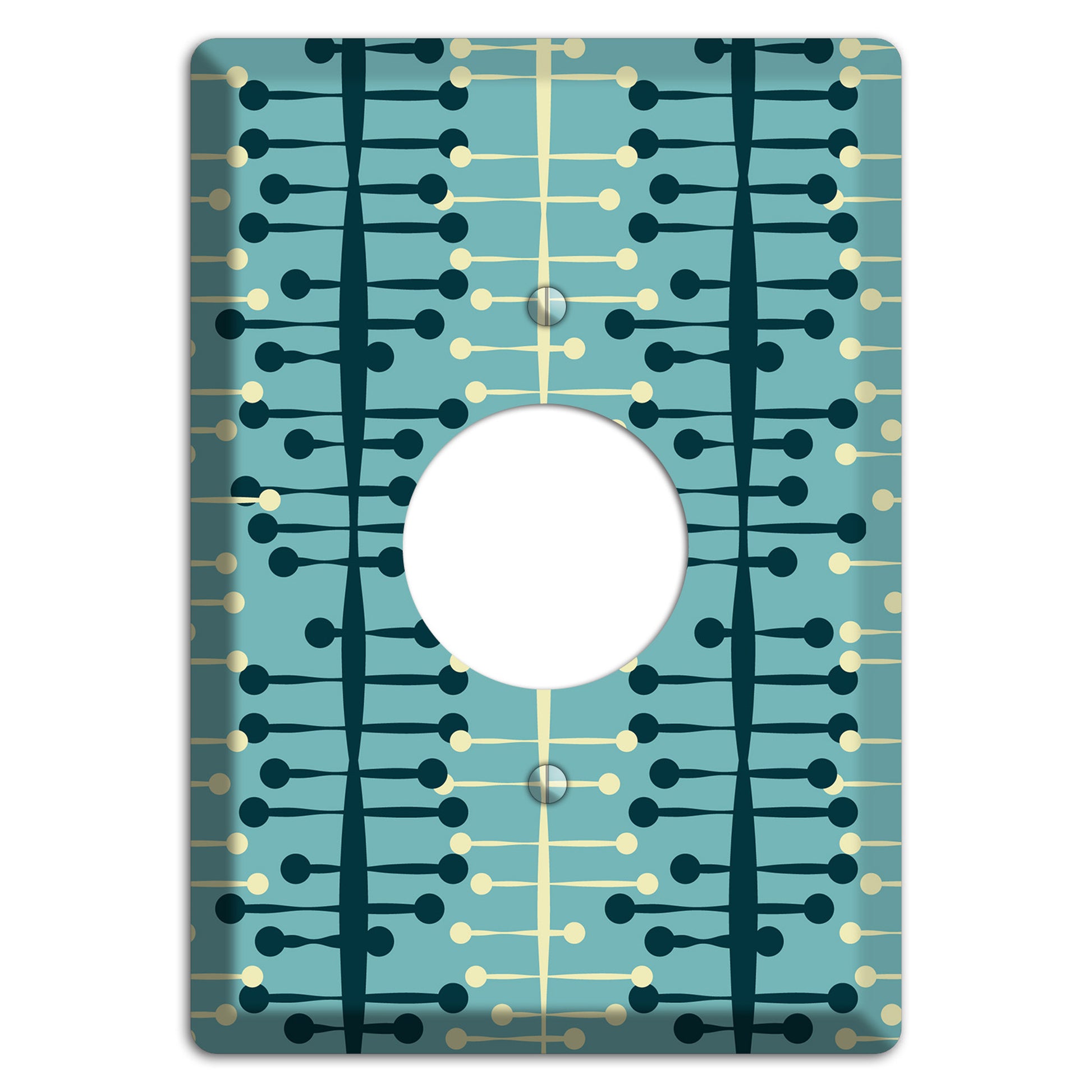 Mid Century Twist Single Receptacle Wallplate