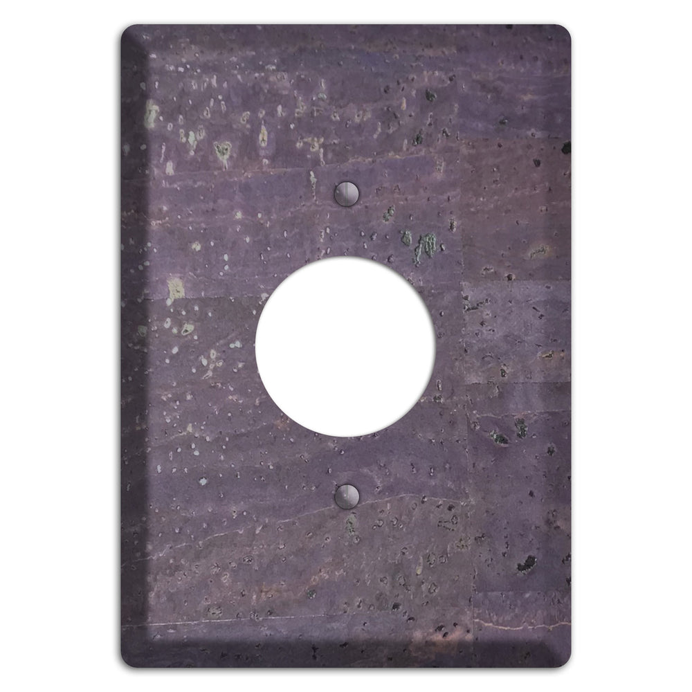 Eggplant Cork Single Receptacle Wallplate