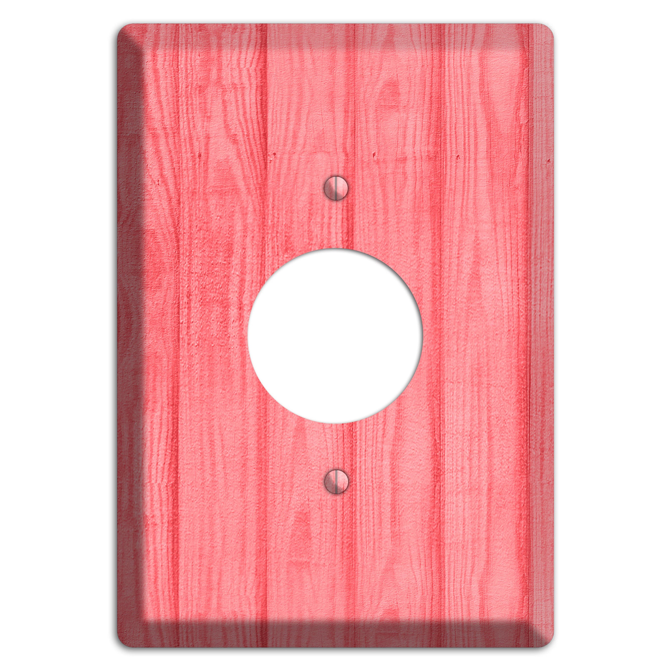 Geraldine Soft Coral Single Receptacle Wallplate