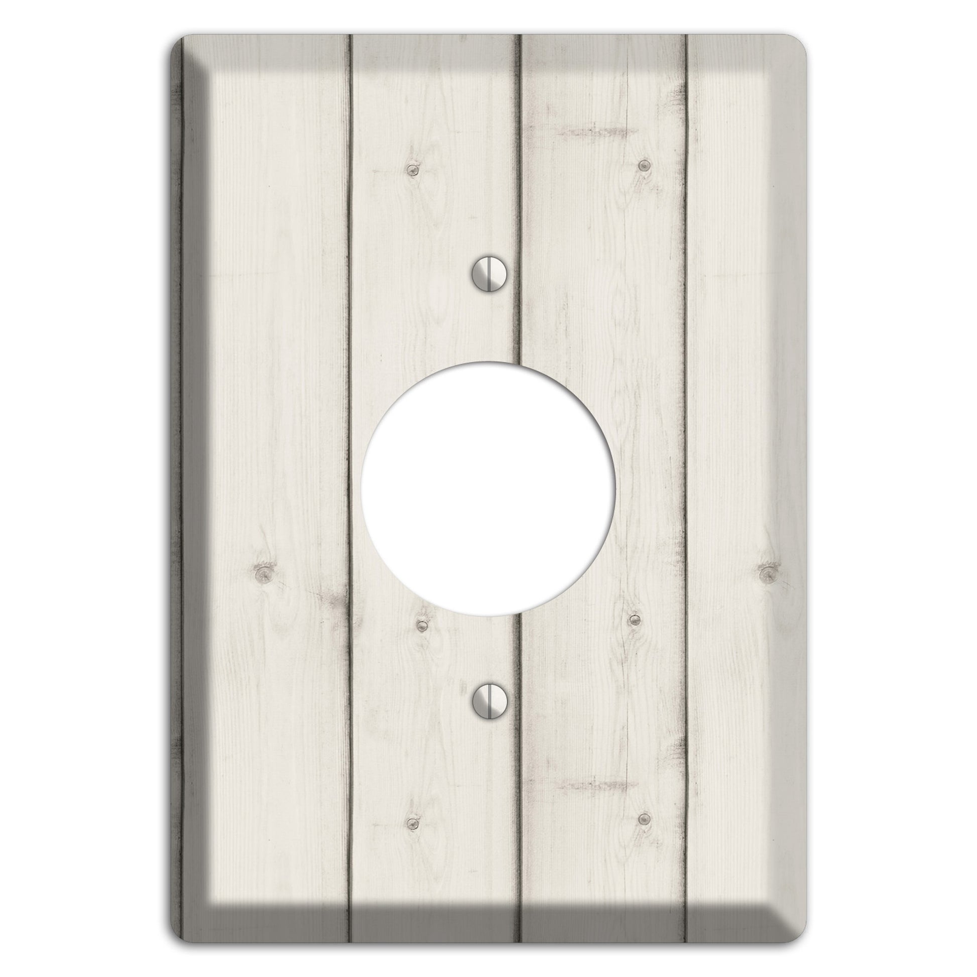 Satin Linen Antique Single Receptacle Wallplate