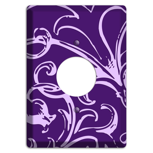 Victorian Purple Single Receptacle Wallplate