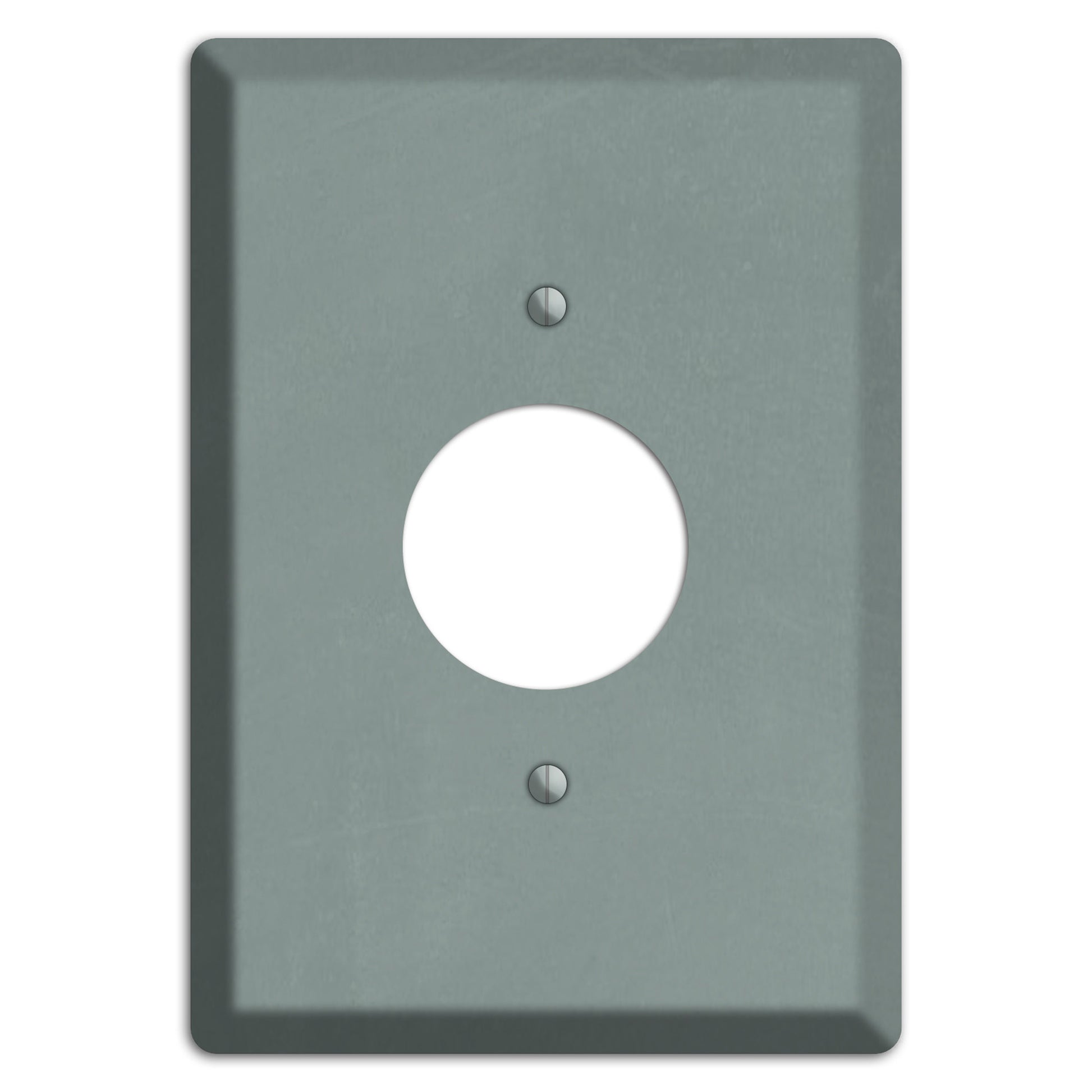 Chalk Faded Gree Single Receptacle Wallplate