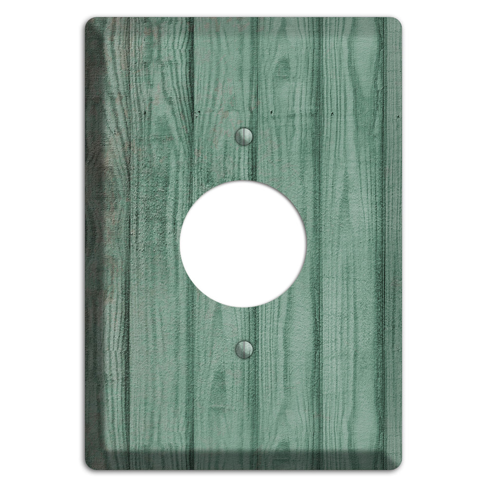 Laurel Weathered Wood Single Receptacle Wallplate