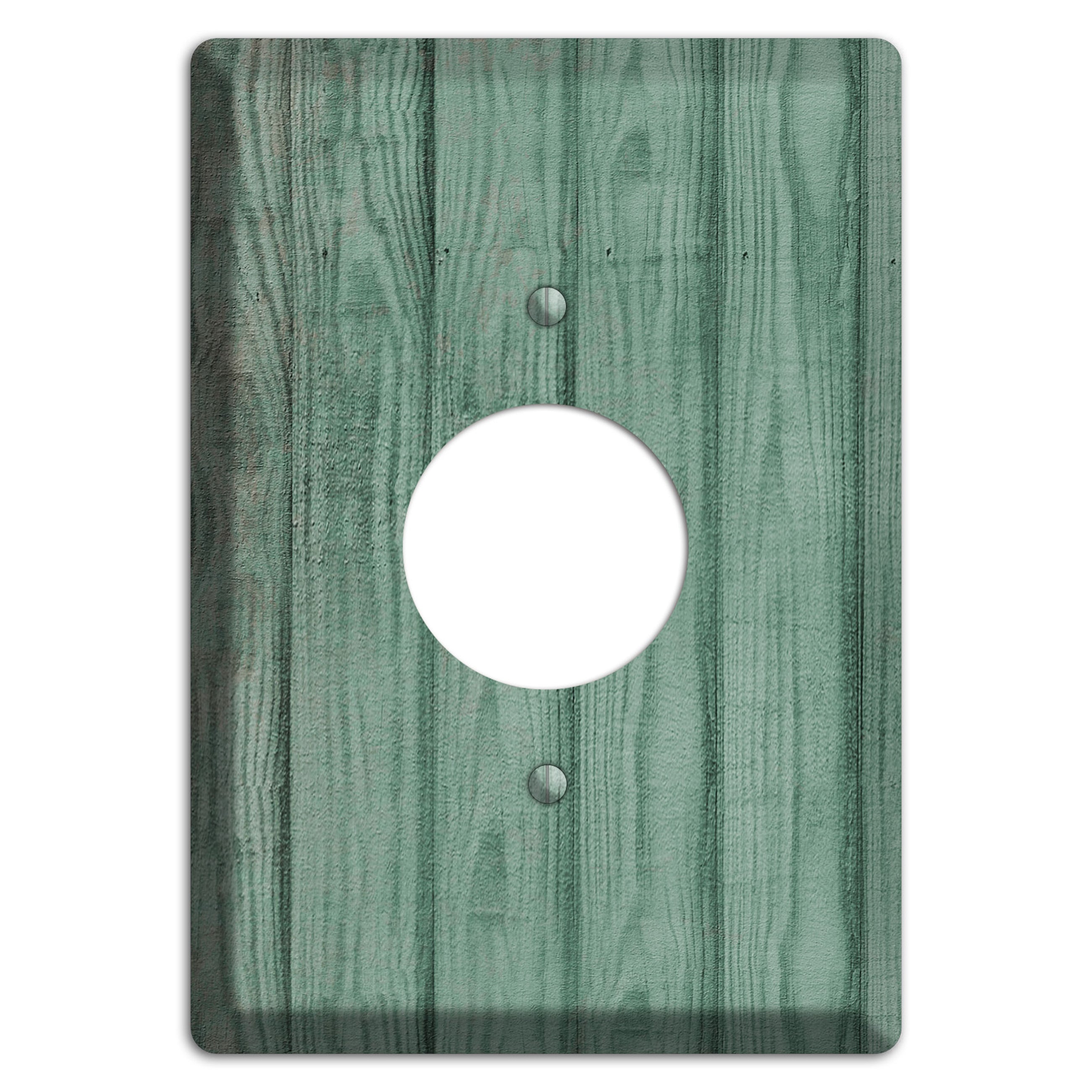 Laurel Weathered Wood Single Receptacle Wallplate