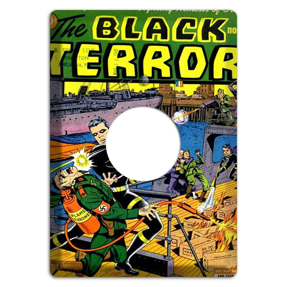 The Flame Thrower Vintage Comics Single Receptacle Wallplate