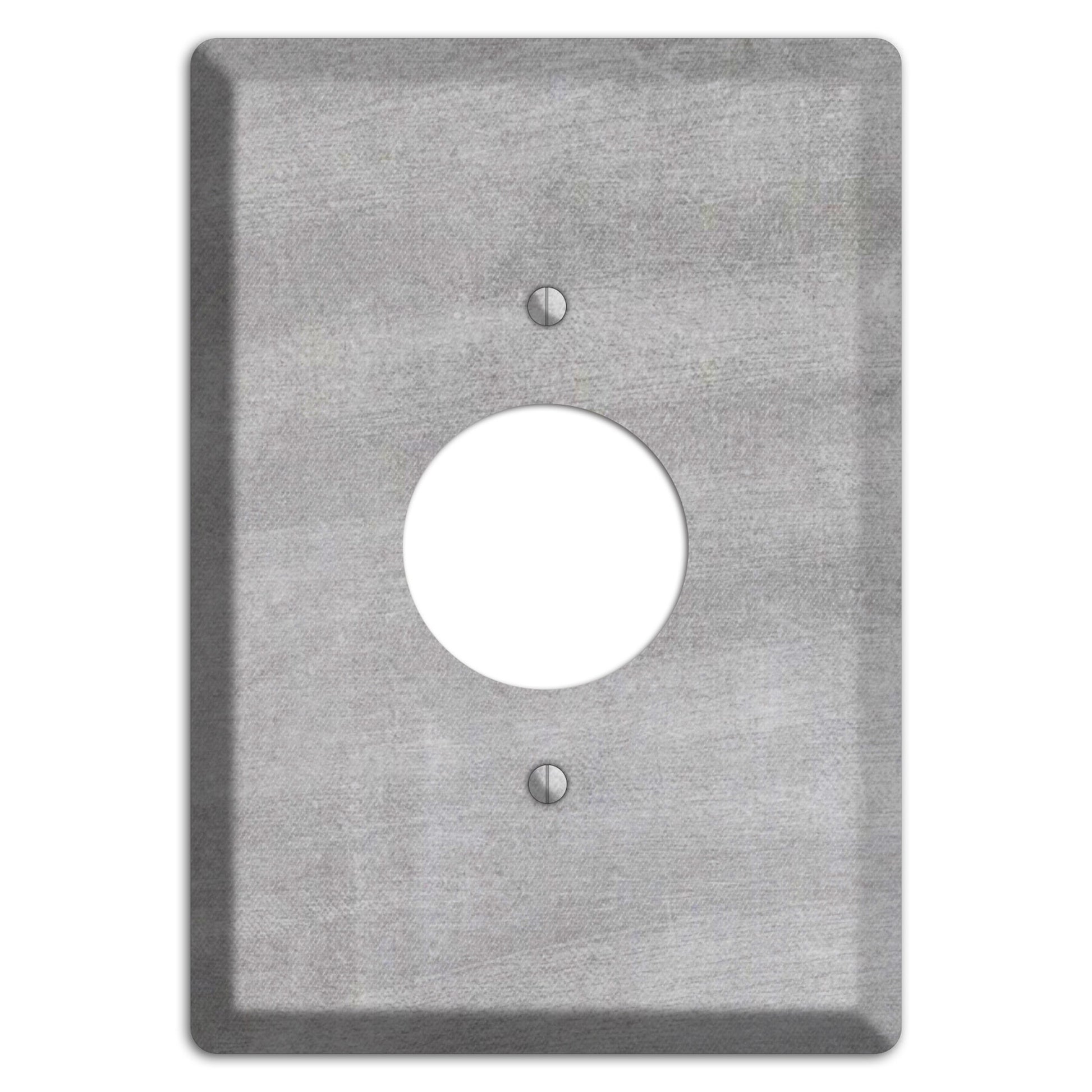 Chalk Light Grey Single Receptacle Wallplate