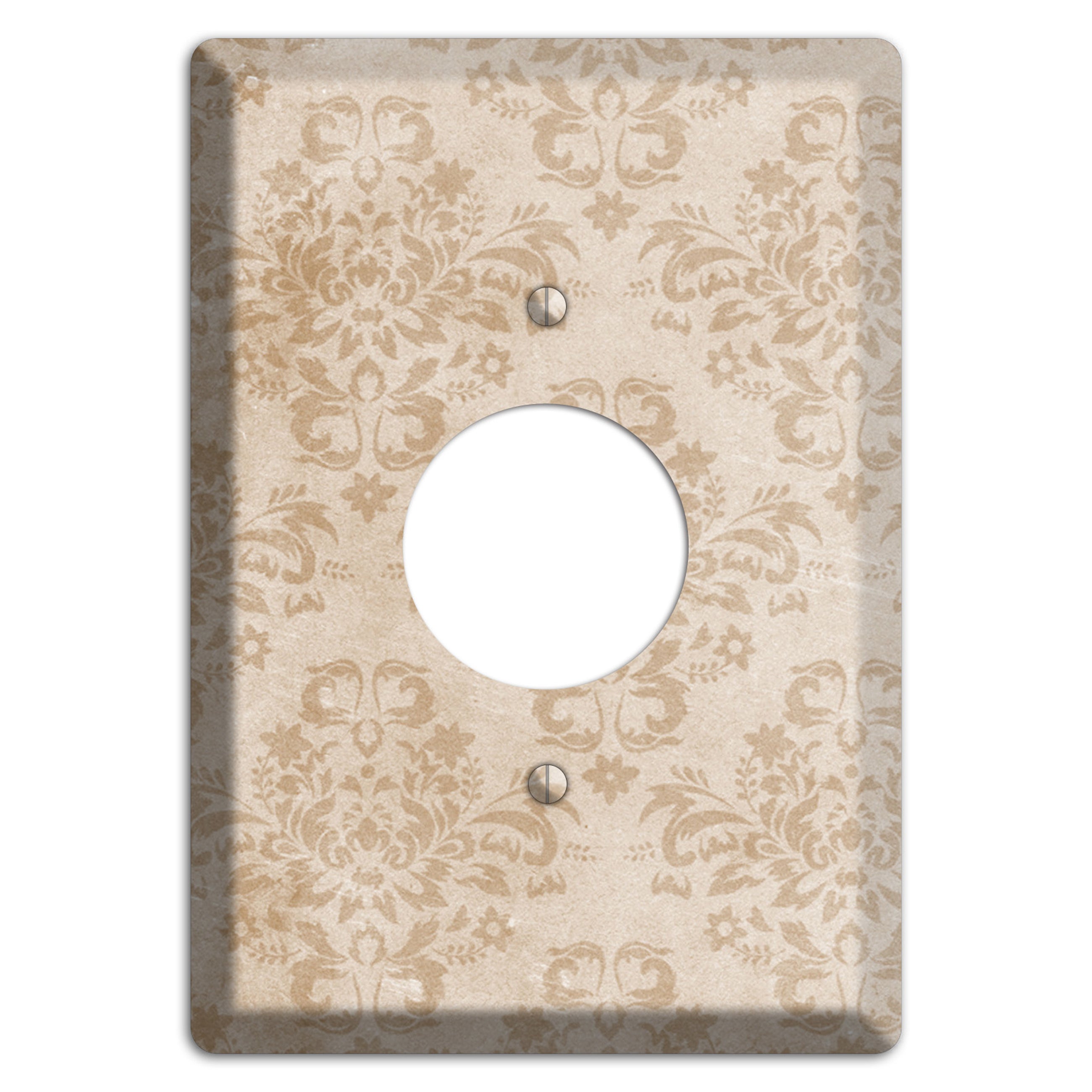 Bizarre Neutral Texture Single Receptacle Wallplate