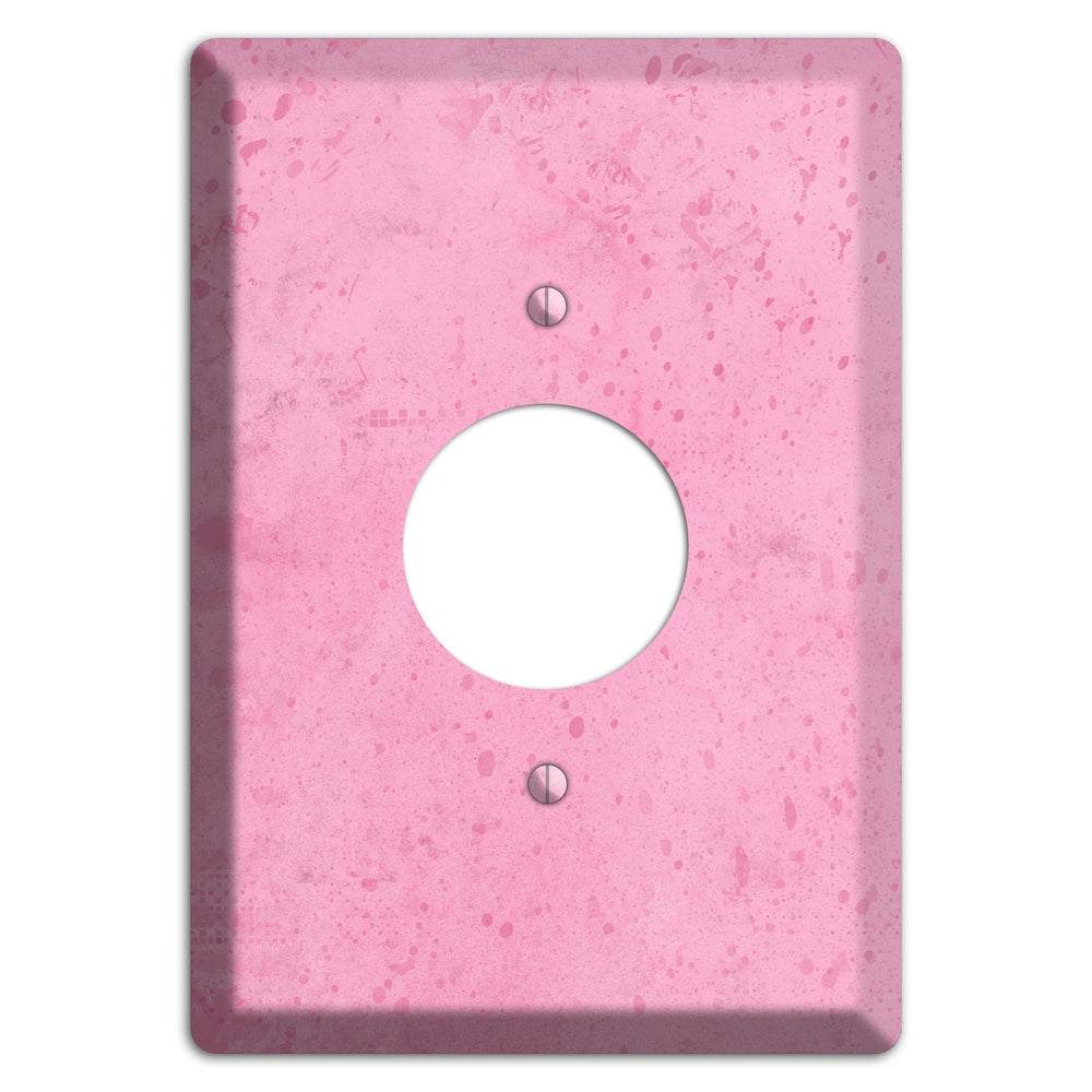 Illusion Pink Texture Single Receptacle Wallplate