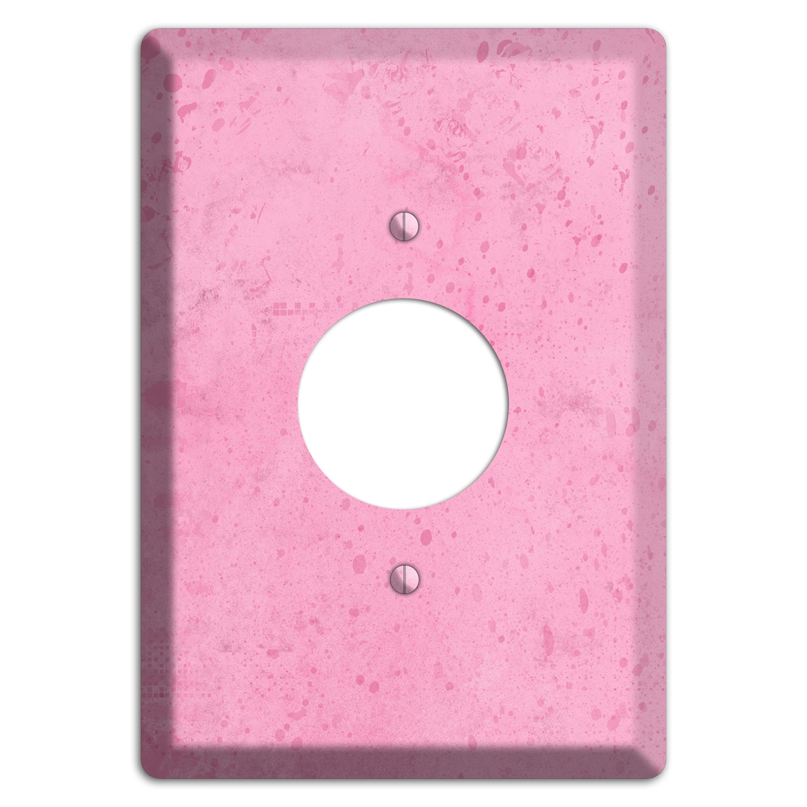 Illusion Pink Texture Single Receptacle Wallplate