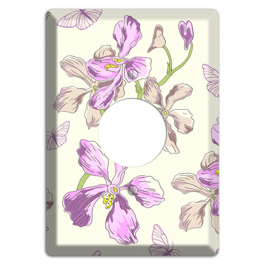 Orchid Single Receptacle Wallplate