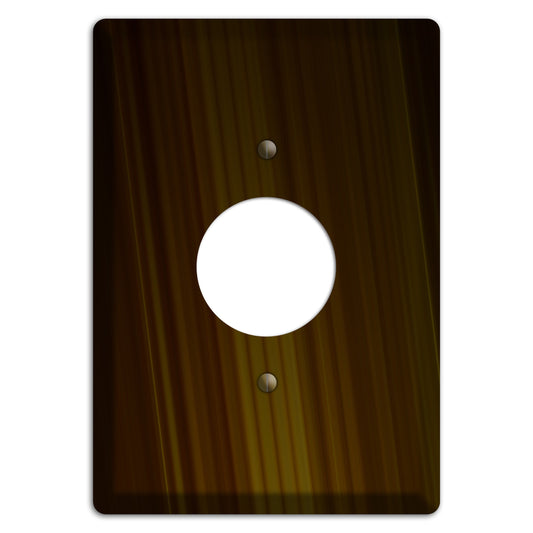 Brown Ray of Light Single Receptacle Wallplate