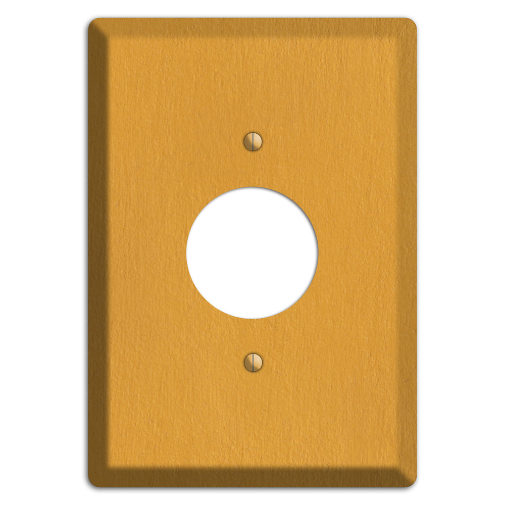 Stucco Yellow Single Receptacle Wallplate