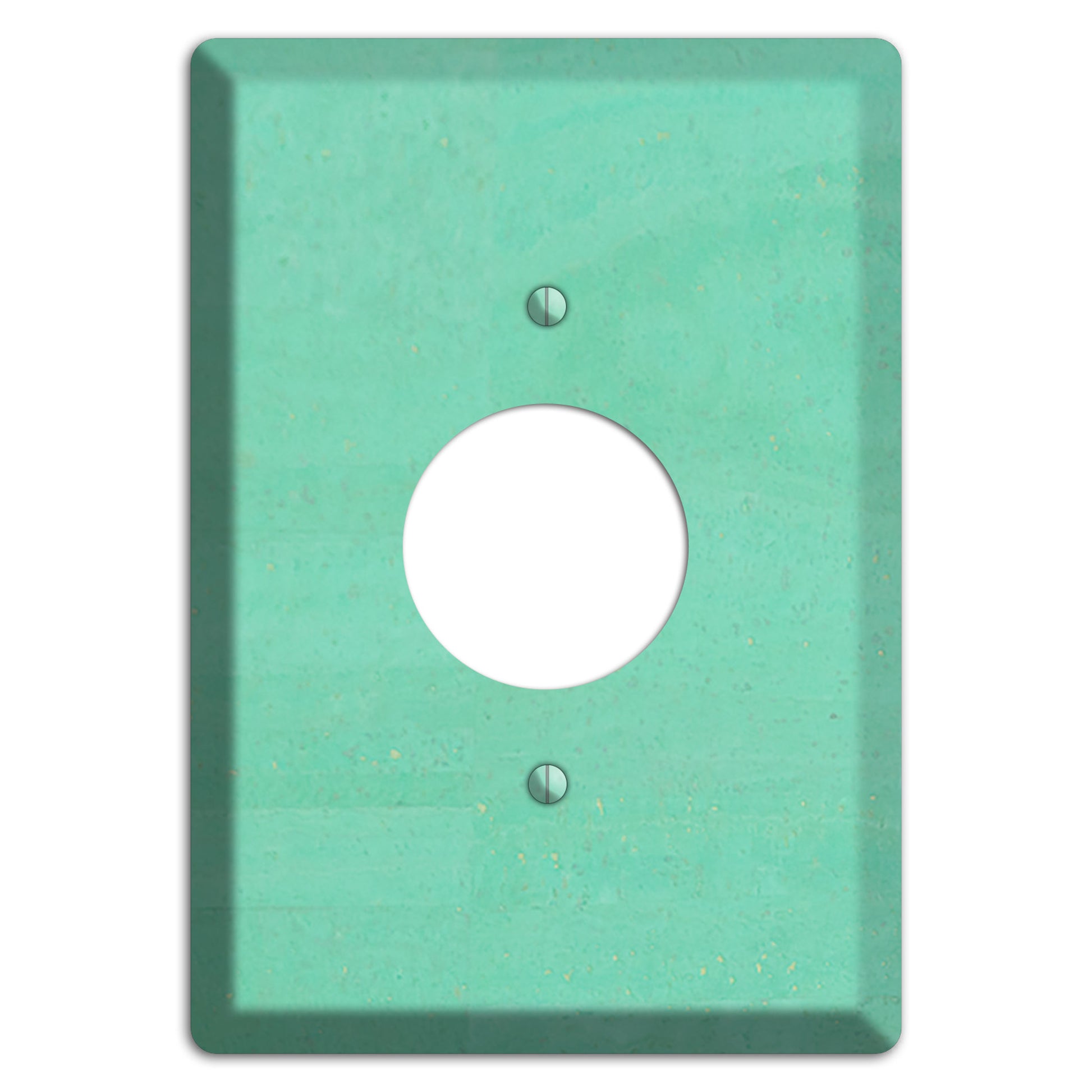Seafoam Cork Single Receptacle Wallplate
