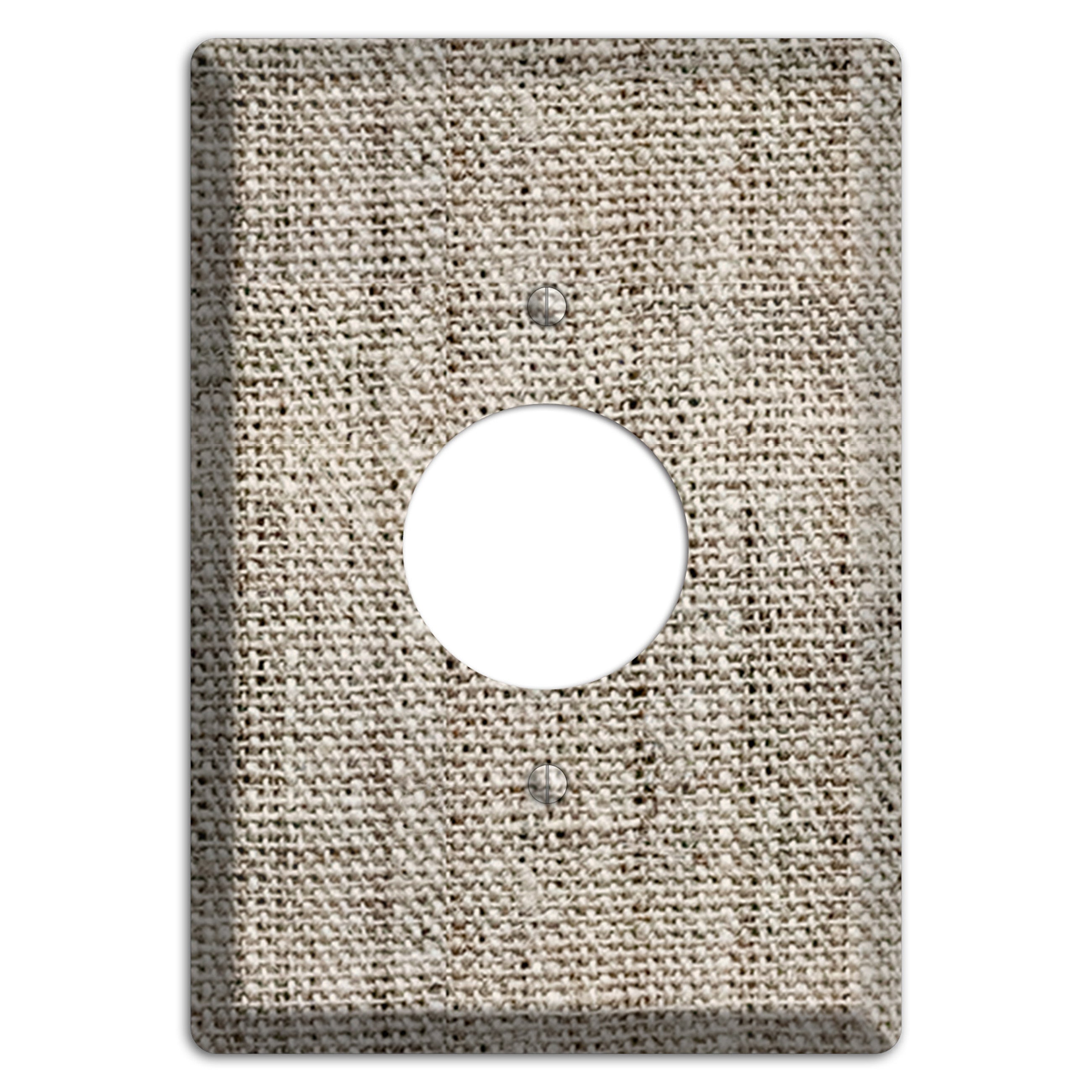 Niagara Burlap Single Receptacle Wallplate