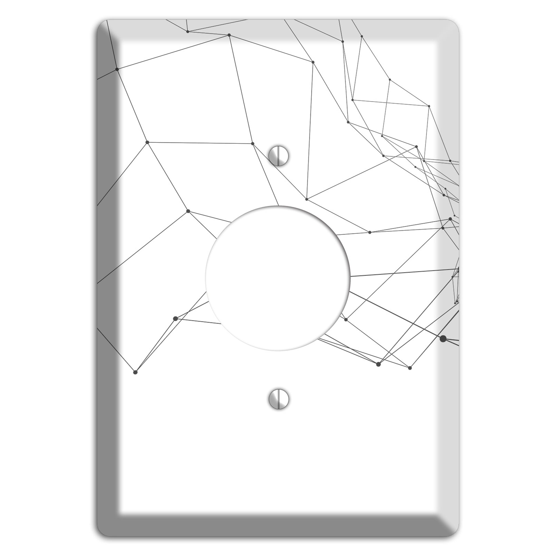 Linear F Single Receptacle Wallplate