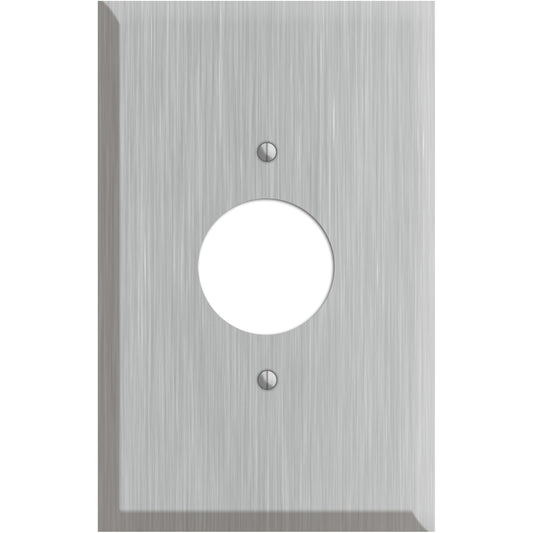 Oversized Discontinued Stainless Steel Single Receptacle Wallplate