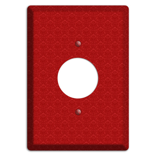 Red Cartouche Single Receptacle Wallplate