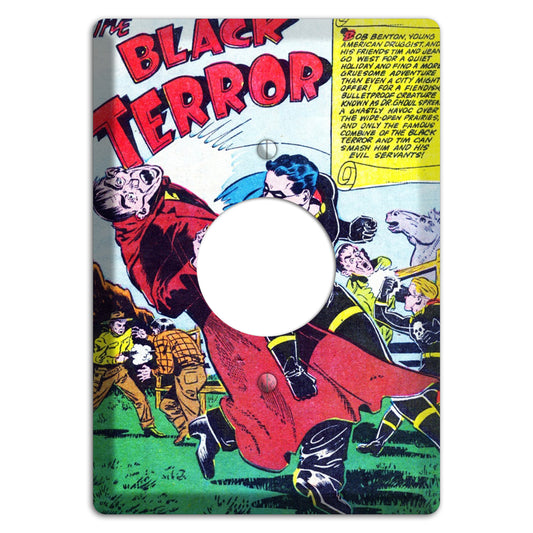 The Black Terror 2 Vintage Comics Single Receptacle Wallplate