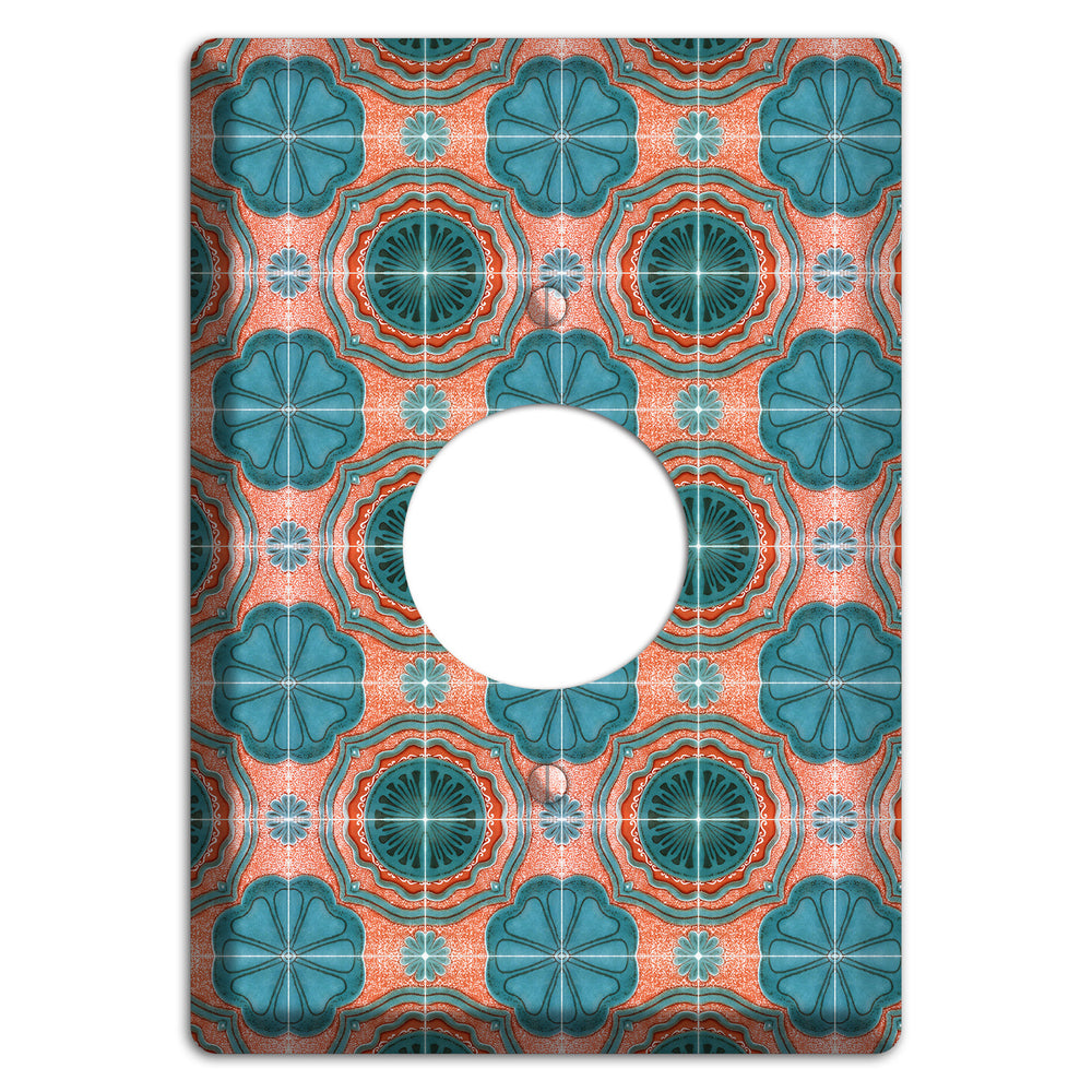 Tavira Tiles 3 Single Receptacle Wallplate