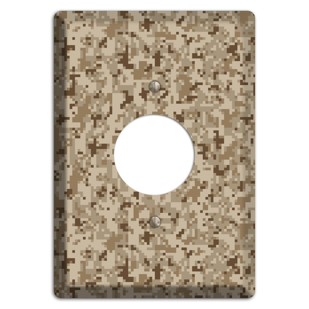 Desert Camo Single Receptacle Wallplate
