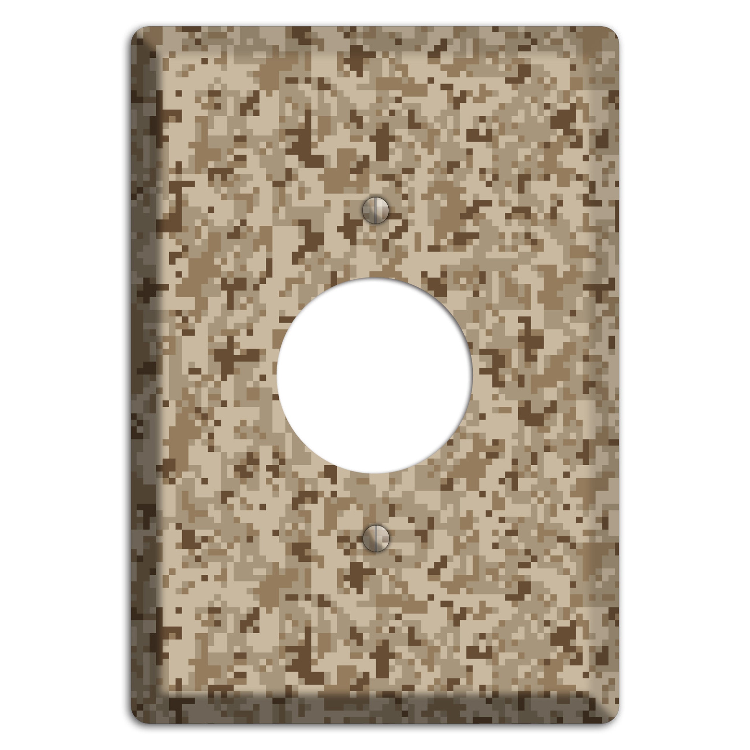 Desert Camo Single Receptacle Wallplate