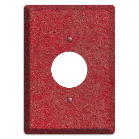Stucco Red Single Receptacle Wallplate