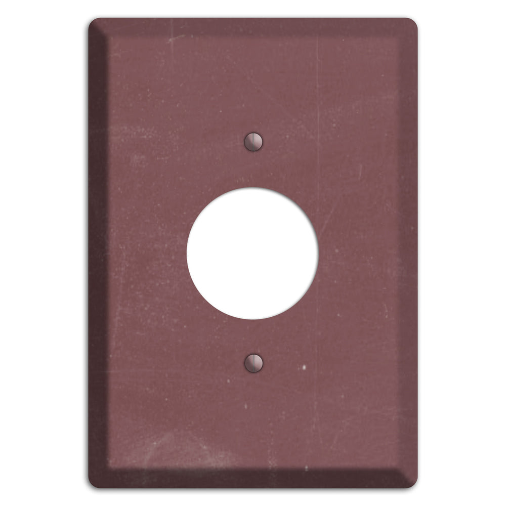Chalk Dark Maroon Single Receptacle Wallplate