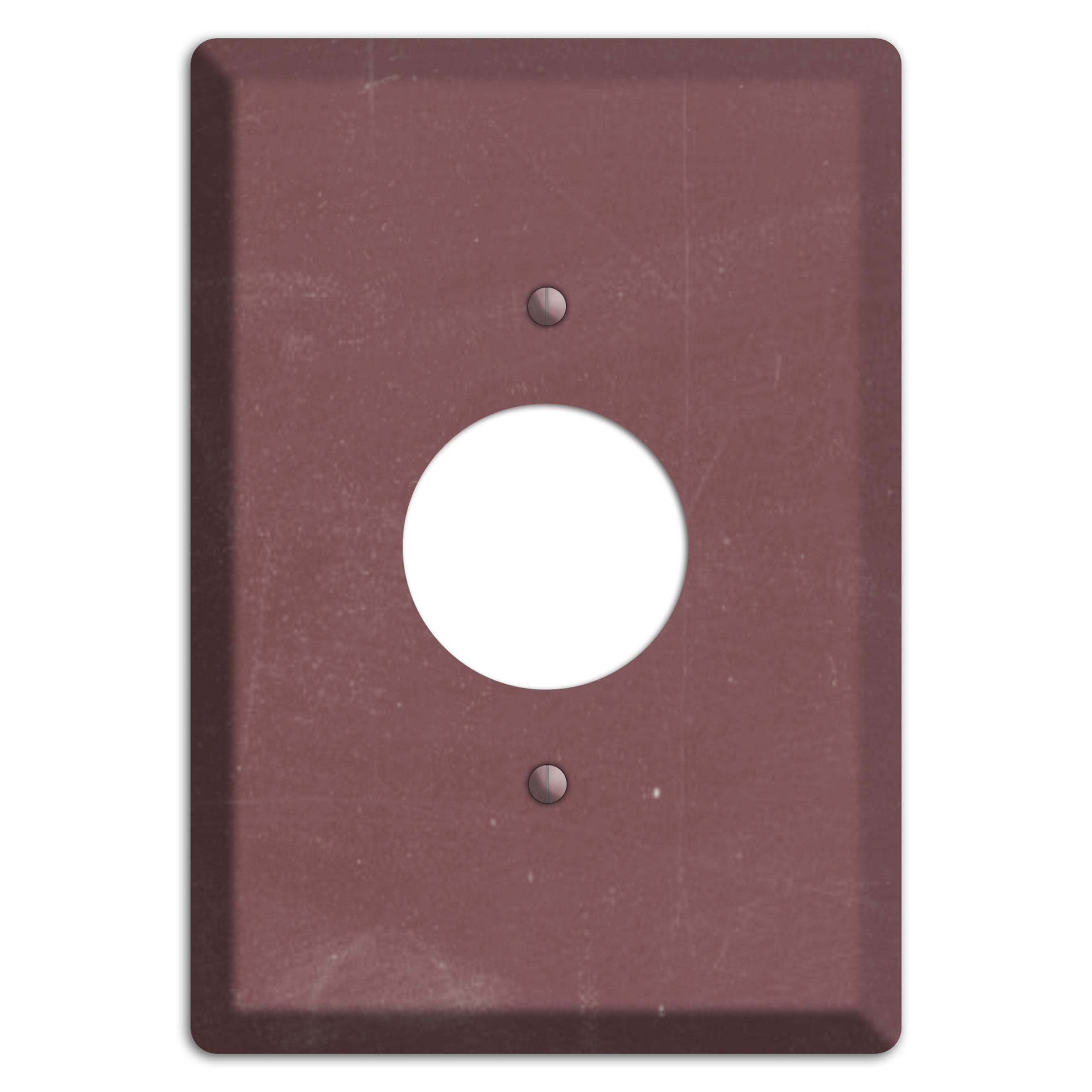 Chalk Dark Maroon Single Receptacle Wallplate