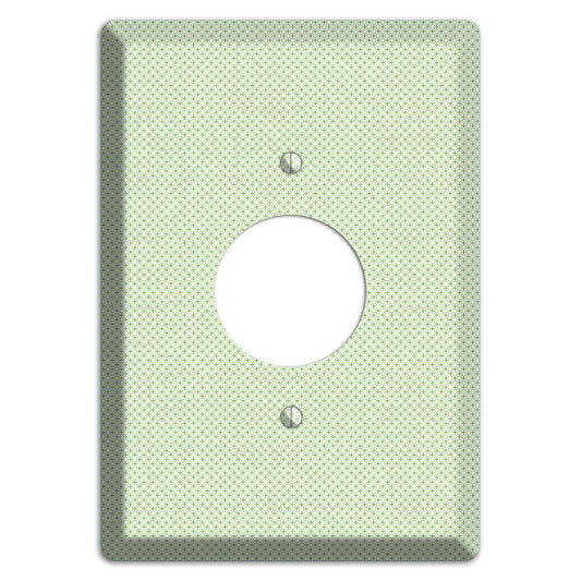 Light Green Tiny Geometric Single Receptacle Wallplate