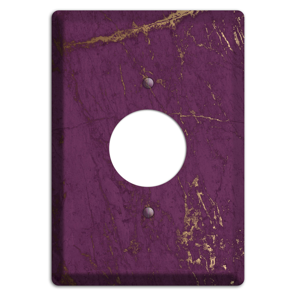 Finn Marble Single Receptacle Wallplate