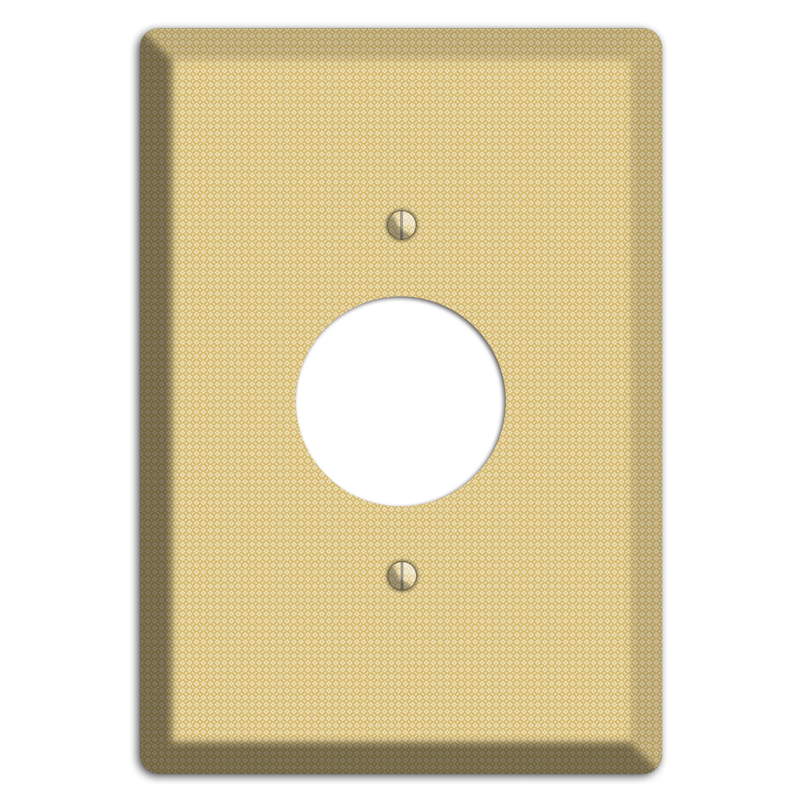 Khaki Weave Single Receptacle Wallplate
