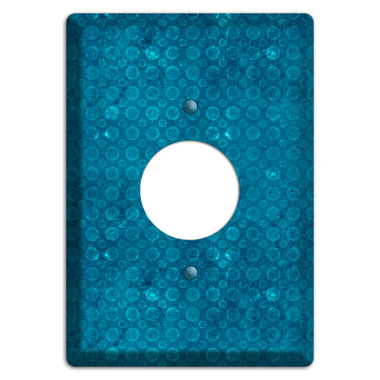 Turquoise Circles Single Receptacle Wallplate