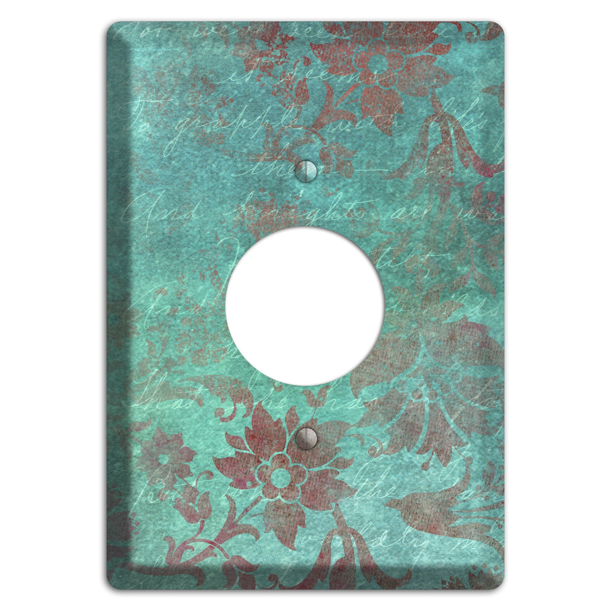 Sea Nymph Whimsical Damask Single Receptacle Wallplate