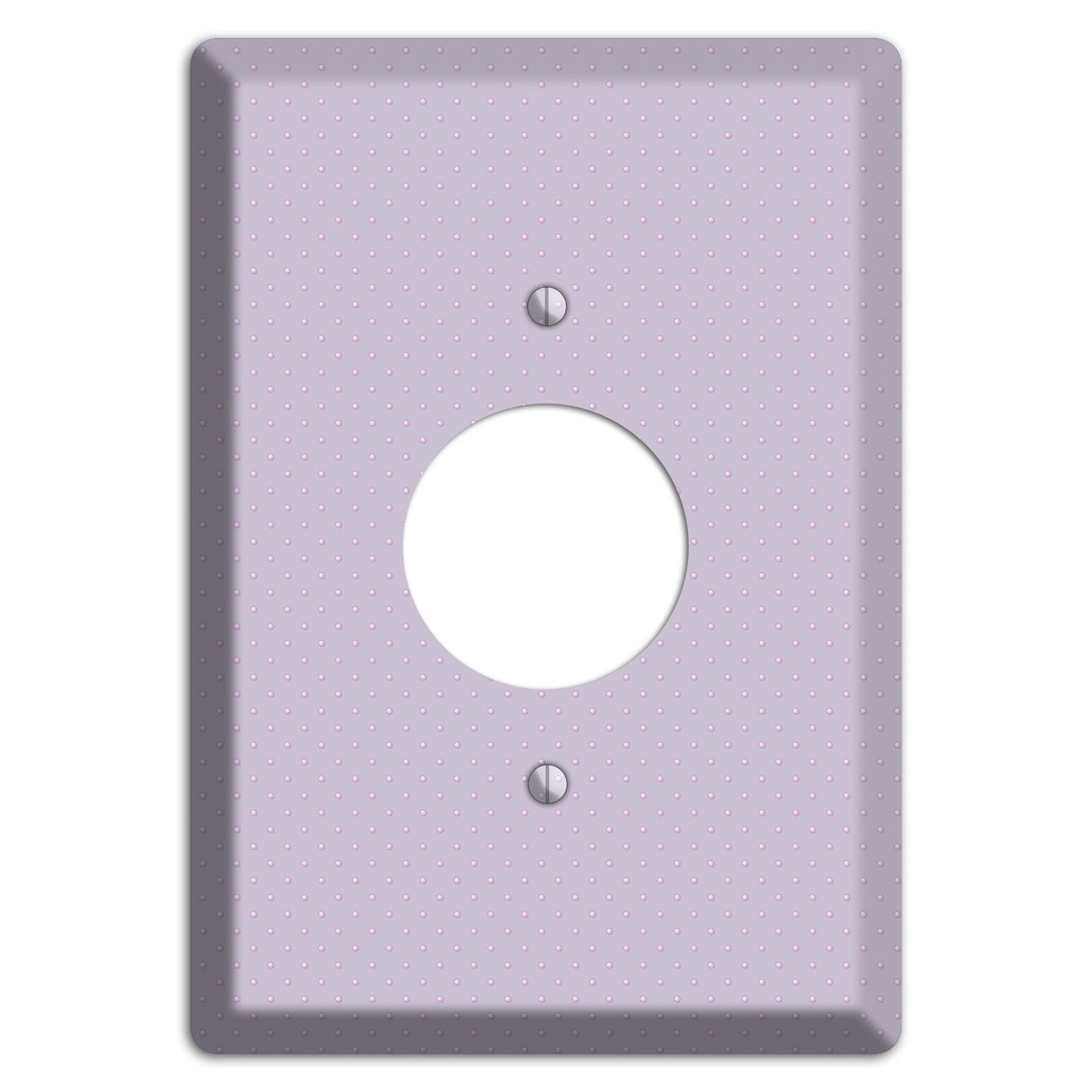 Lavende with Tiny Dots Single Receptacle Wallplate