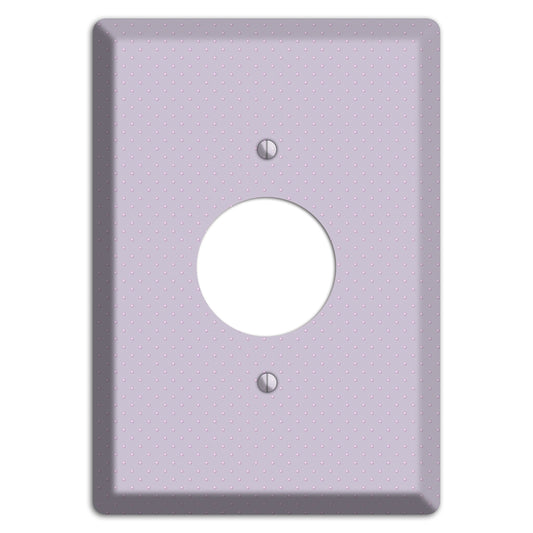 Lavende with Tiny Dots Single Receptacle Wallplate