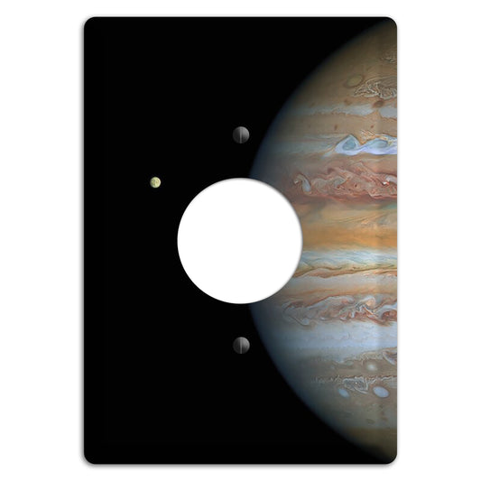 Hubble's View of Jupiter and Europa Single Receptacle Wallplate