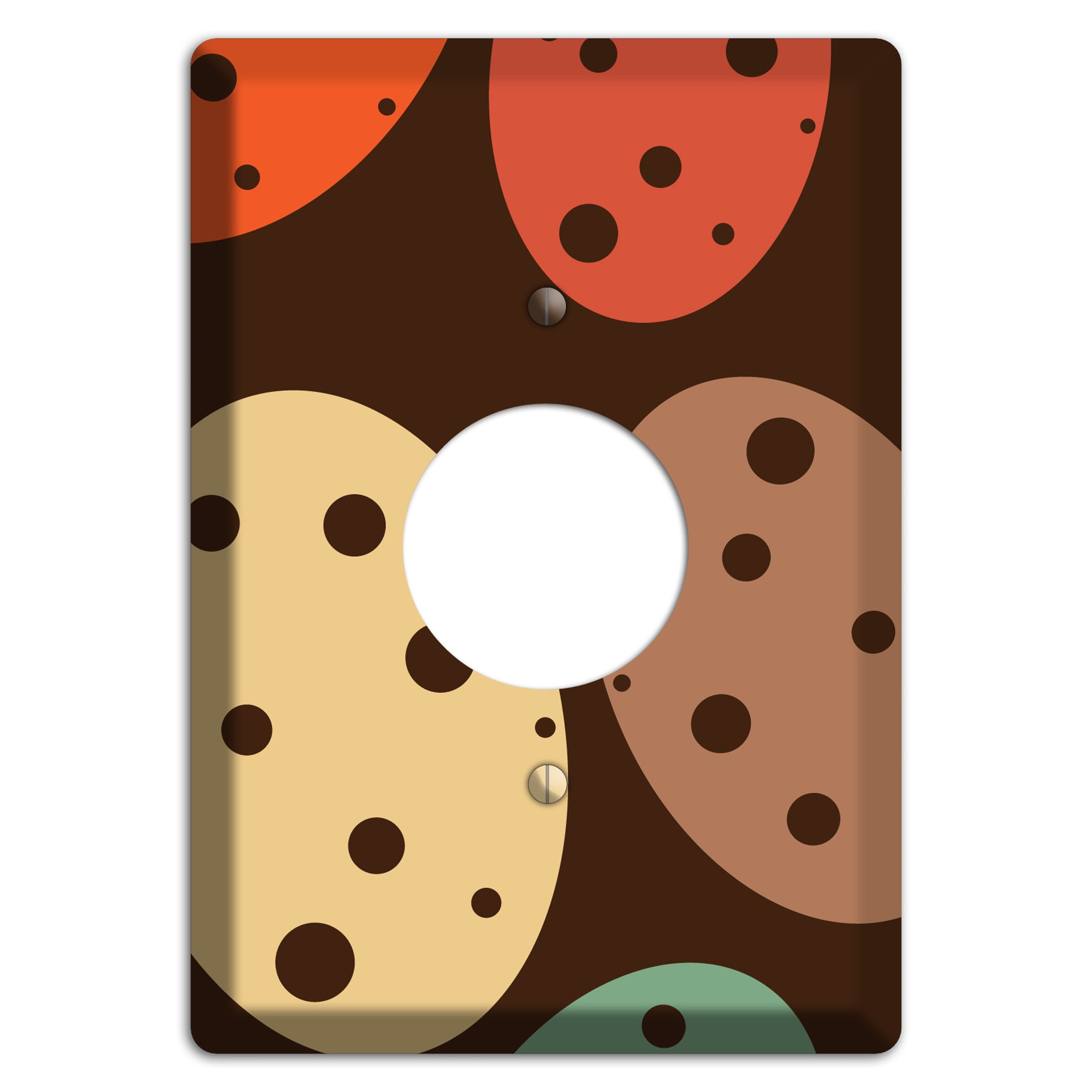 Brown Eggs Single Receptacle Wallplate
