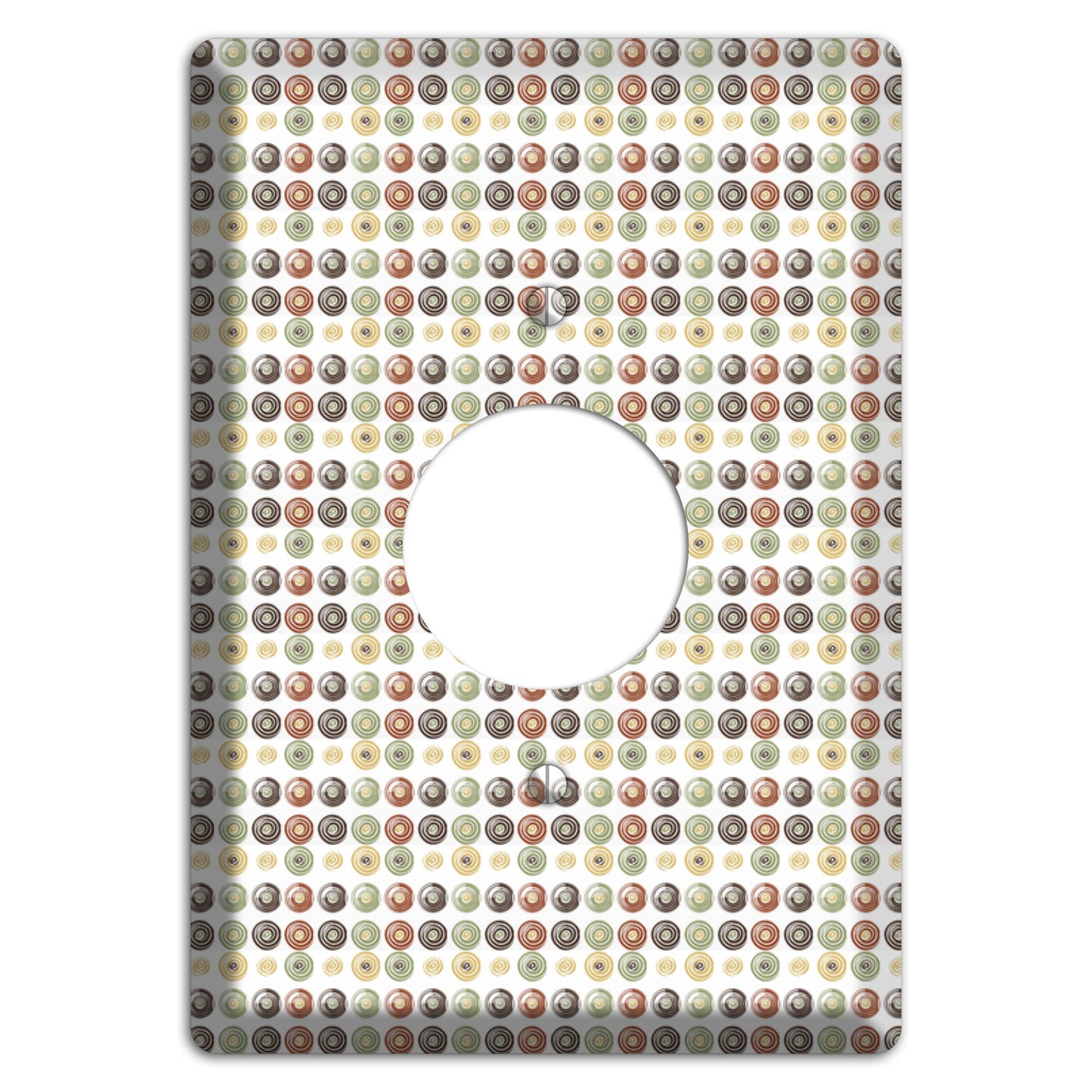 Multo Color Tiled Dots Single Receptacle Wallplate