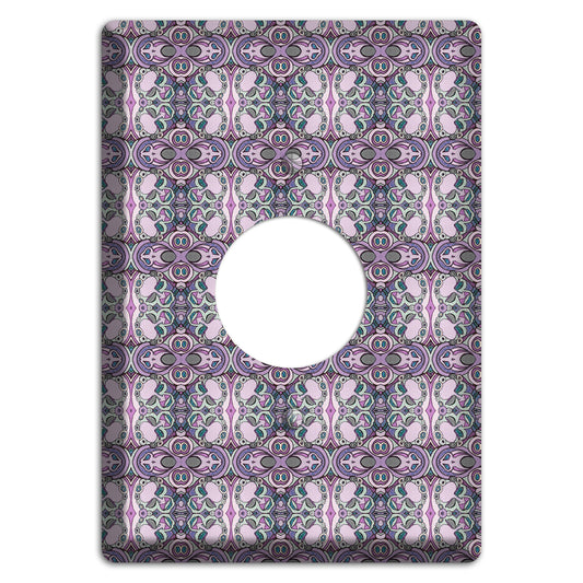 Pink Purple Sage Tapestry 2 Single Receptacle Wallplate