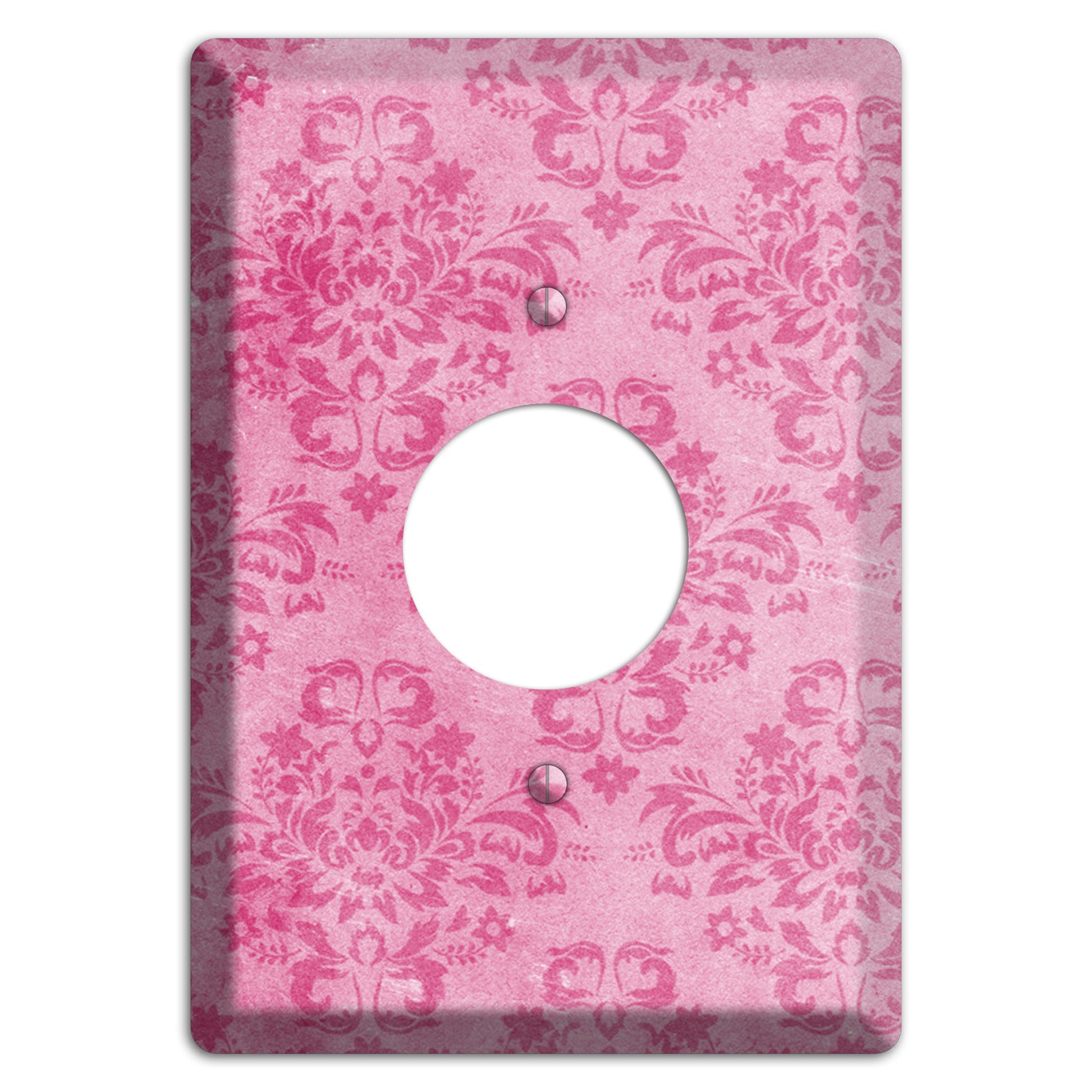 Beauty Bush Pink Texture Single Receptacle Wallplate