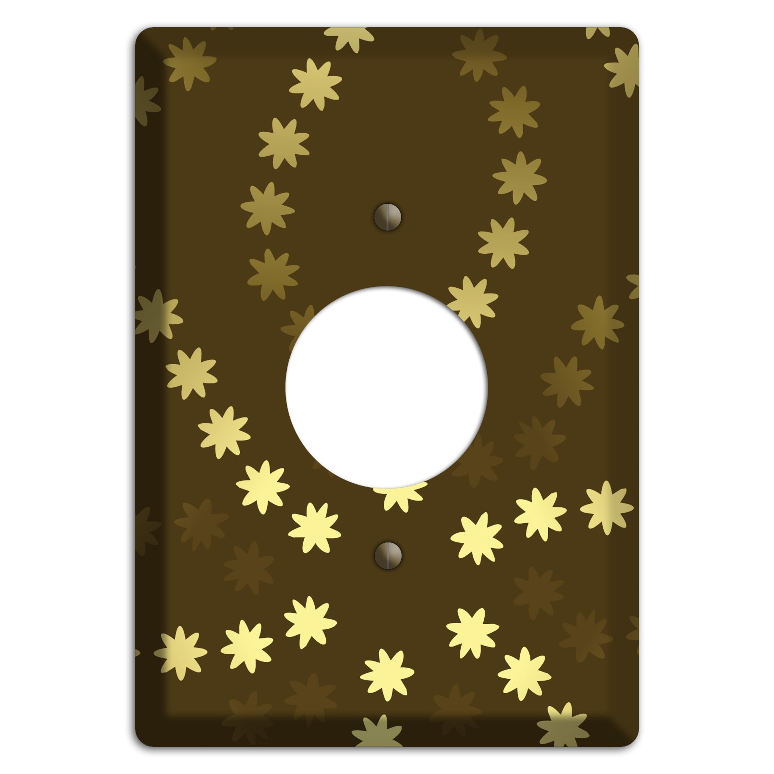 Multi Olive Constellation Single Receptacle Wallplate