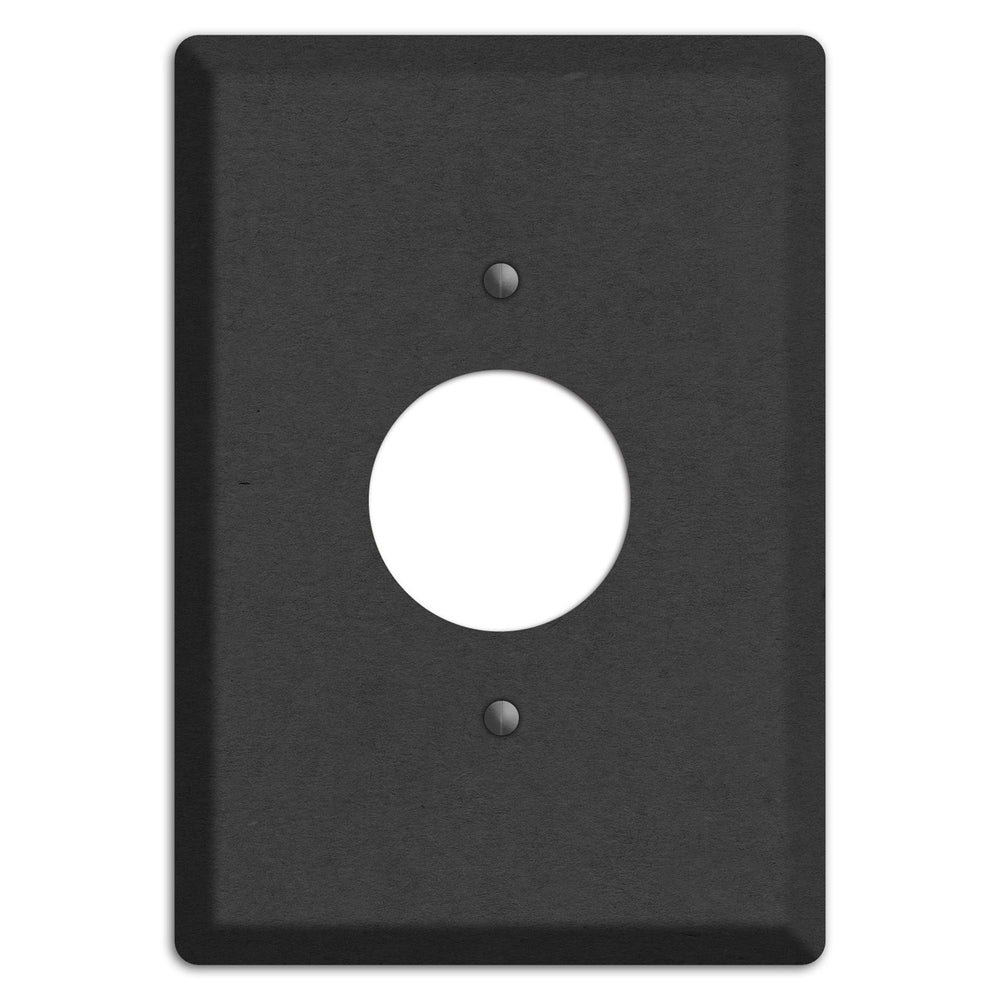 Charcoal Kraft Single Receptacle Wallplate