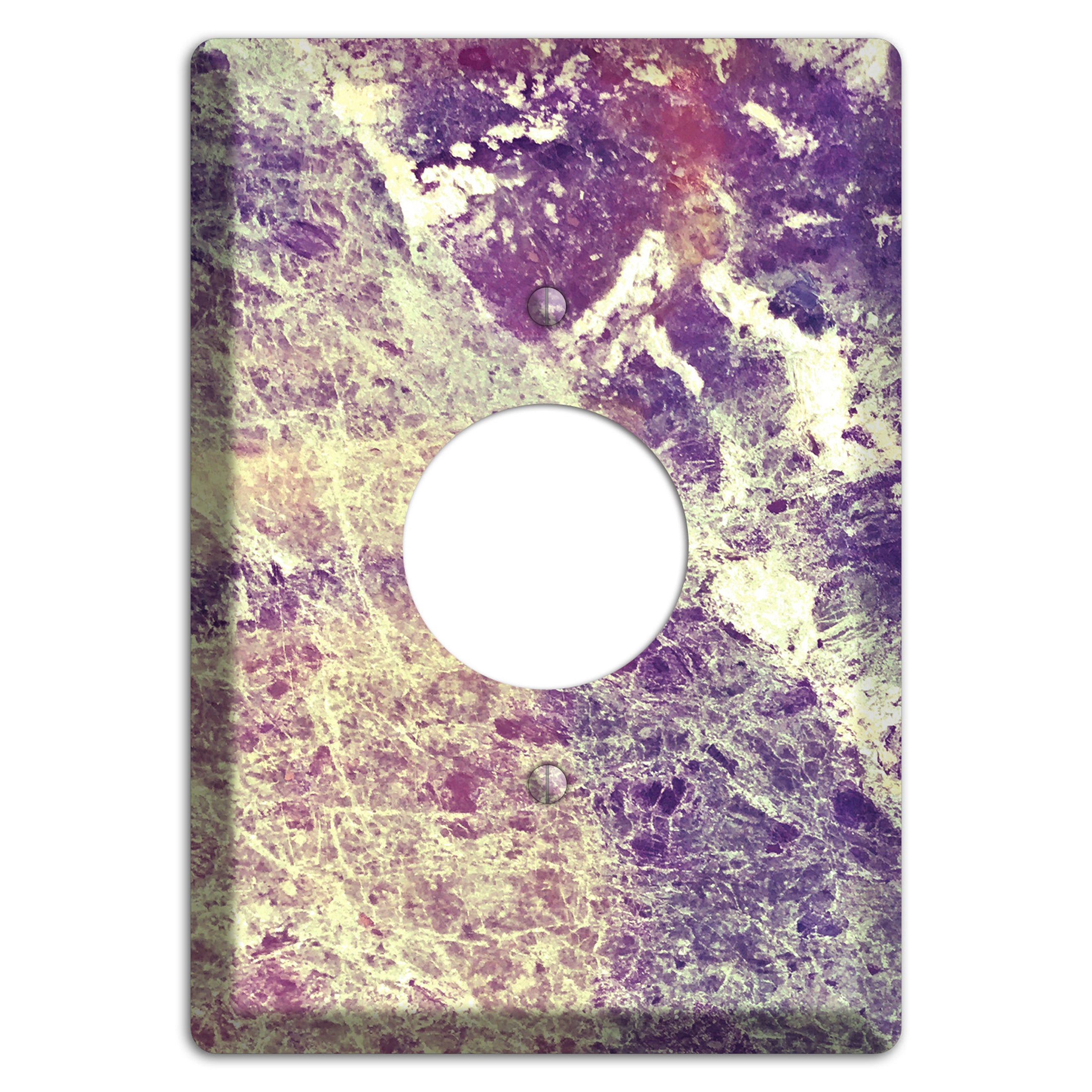 Mamba Marble Single Receptacle Wallplate