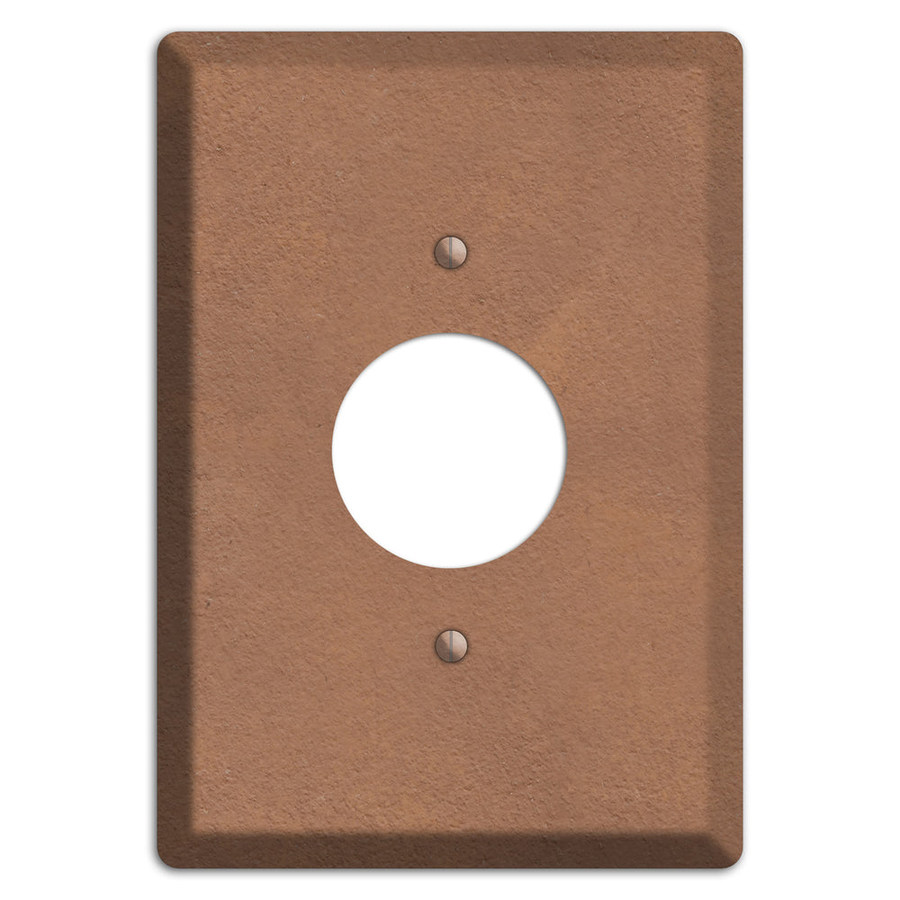 Stucoo Brown Single Receptacle Wallplate