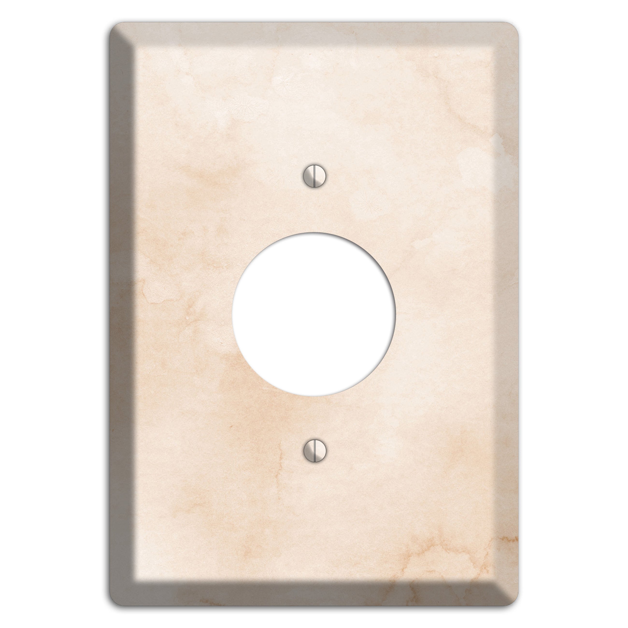 Janna Neutral Texture Single Receptacle Wallplate